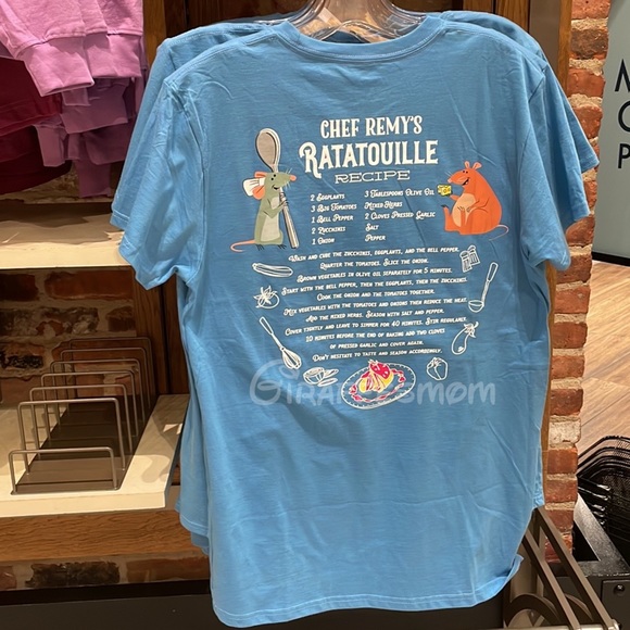 Disney Parks Chef Remy’s Ratatouille Recipe T-Shirt - Picture 1 of 4